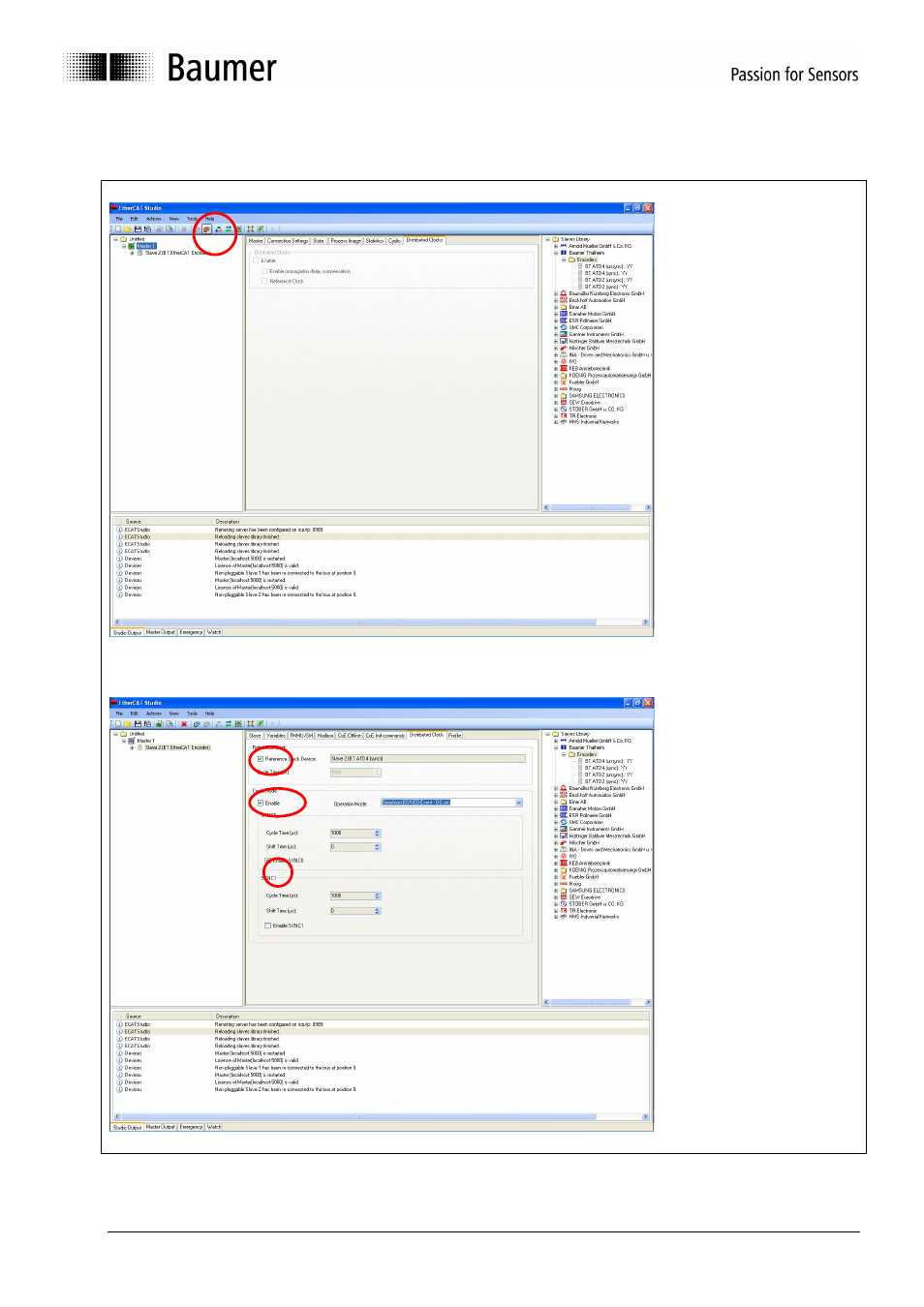 2 distributed clock mode, Istributed, Lock | Baumer ATD User Manual | Page 41 / 42