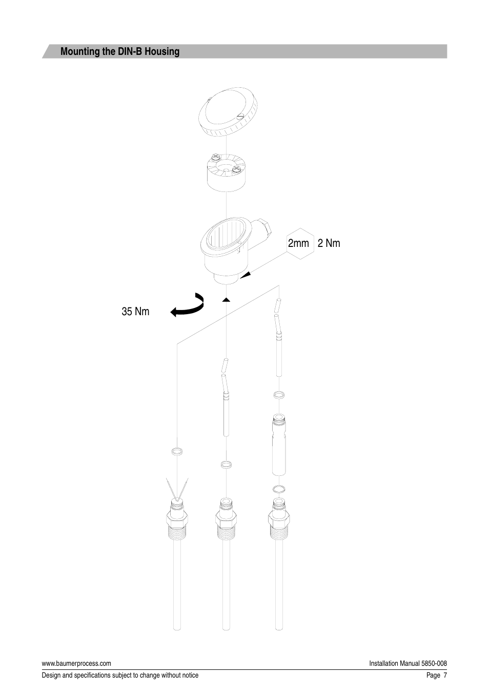35 nm 2mm 2 nm | Baumer CombiTemp User Manual | Page 7 / 8