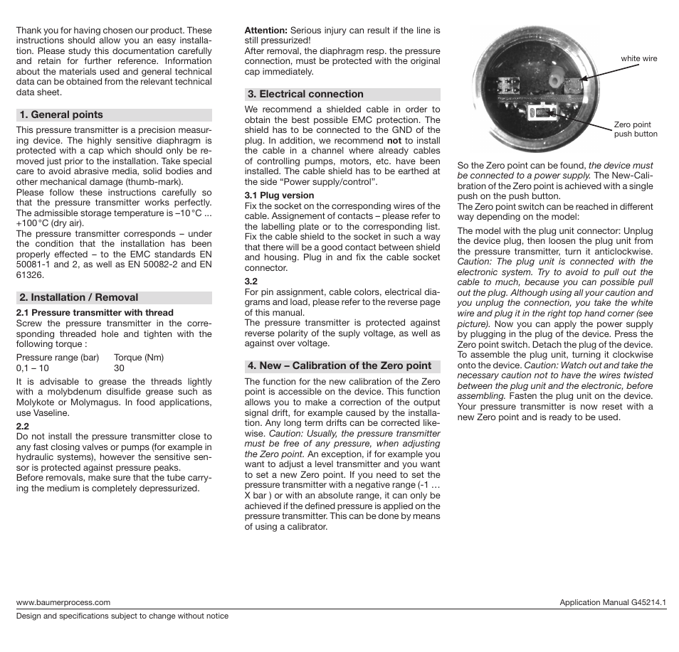 Baumer ED711 User Manual | Page 2 / 2