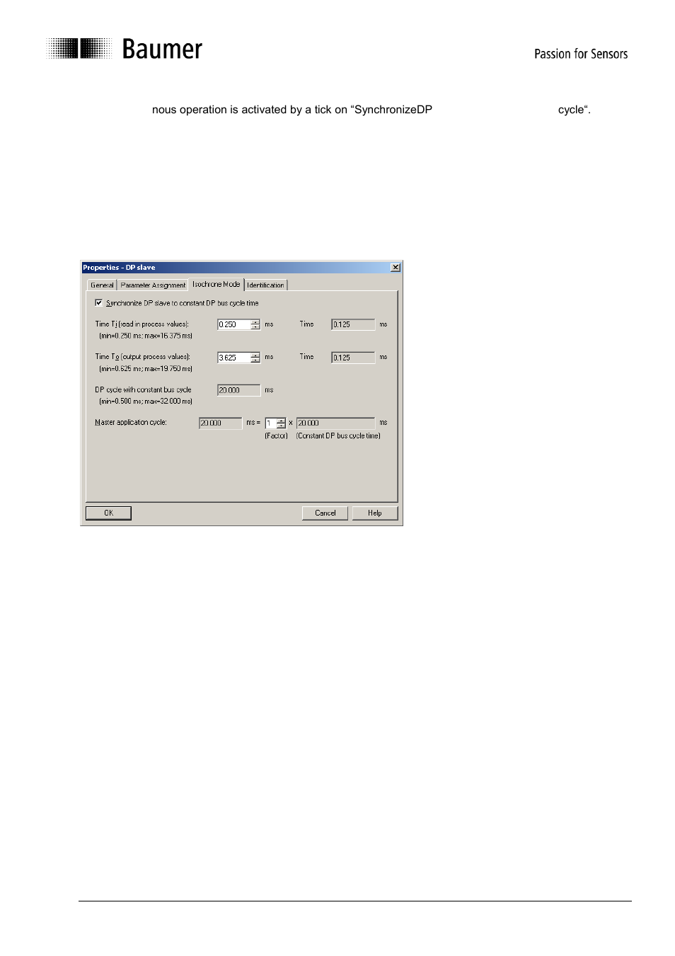 Clock synchronisation | Baumer GE-GB-GXxxx User Manual | Page 15 / 41