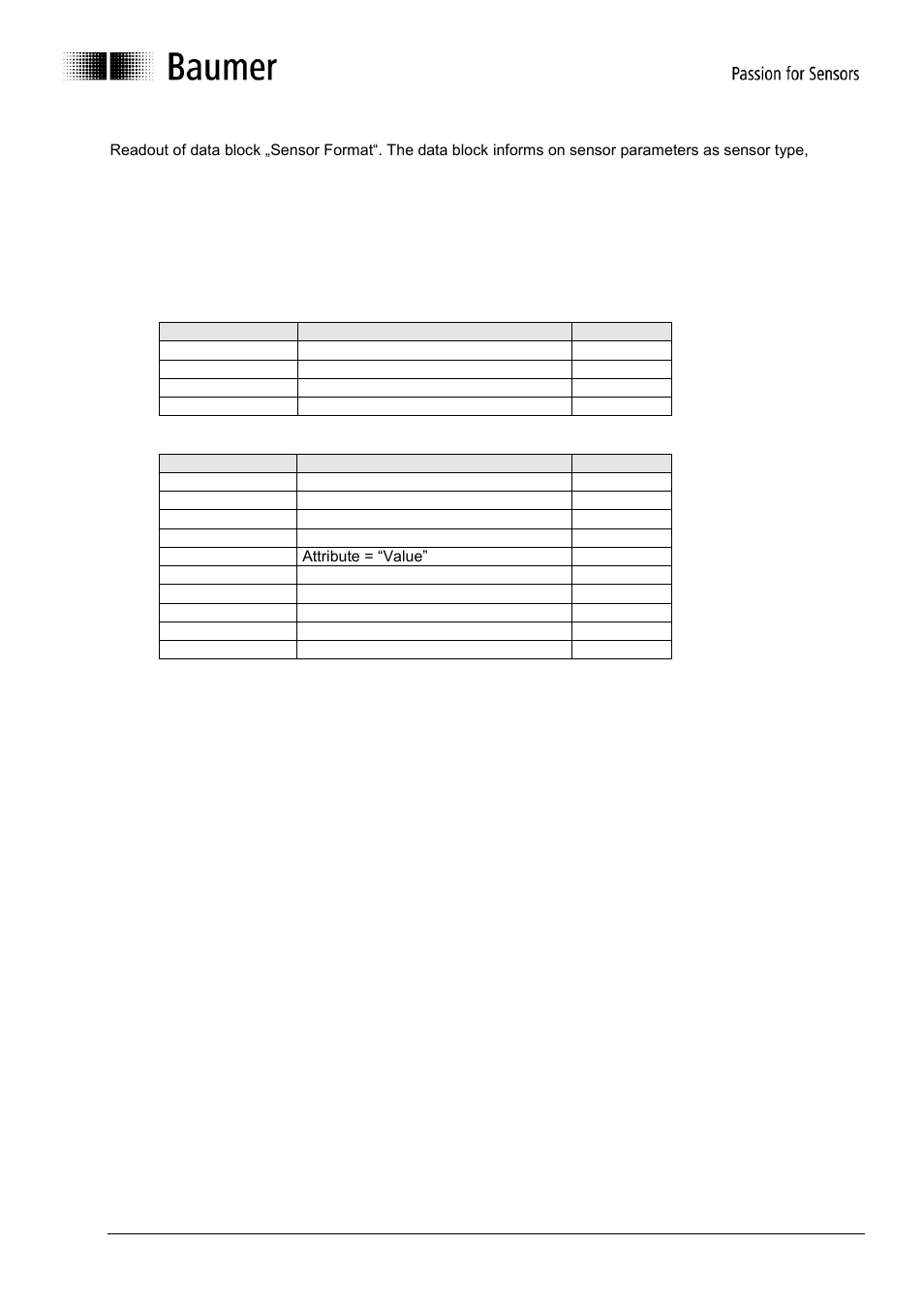 Profidrive parameter 979 sensor format | Baumer GE-GB-GXxxx User Manual | Page 28 / 41