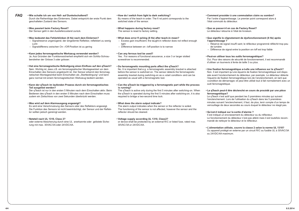 Baumer O300.RP-NW2T.72CU User Manual | Page 4 / 4