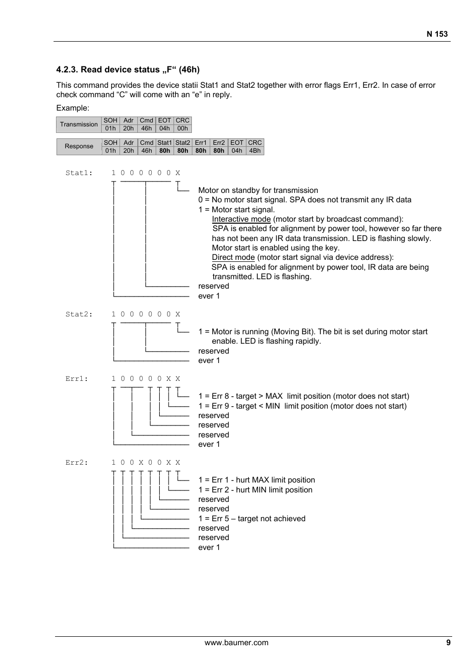 Baumer N 153 User Manual | Page 9 / 28