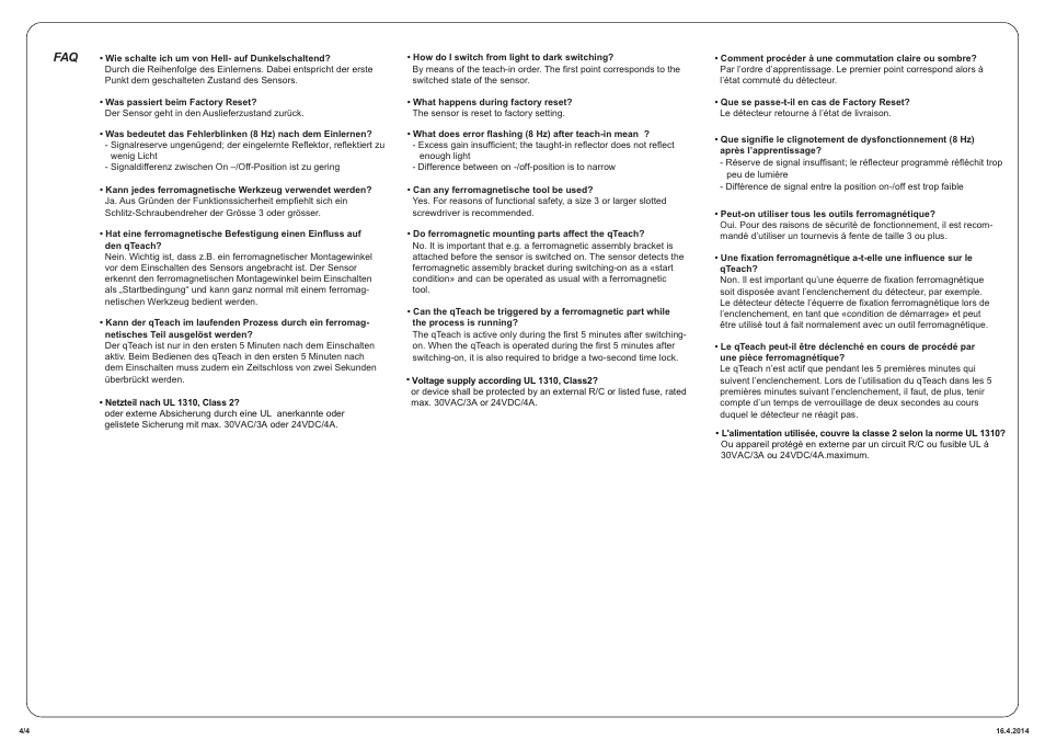 Baumer O500.RP-PV1T.72O User Manual | Page 4 / 4