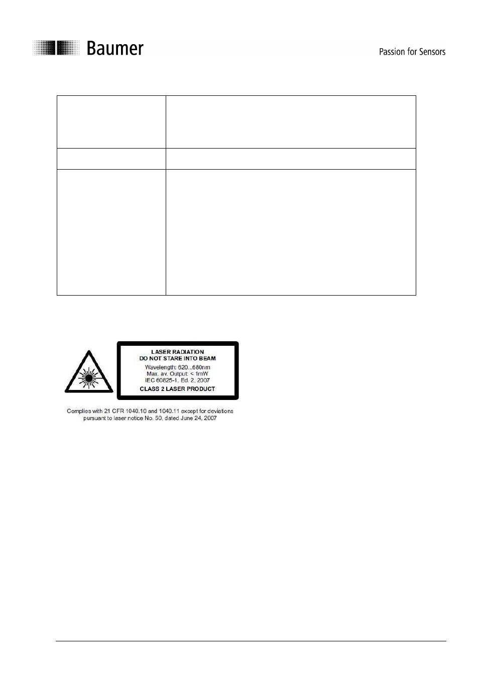1 indications d’ordre général | Baumer BA OADM20I6 OADM21I6 User Manual | Page 60 / 88