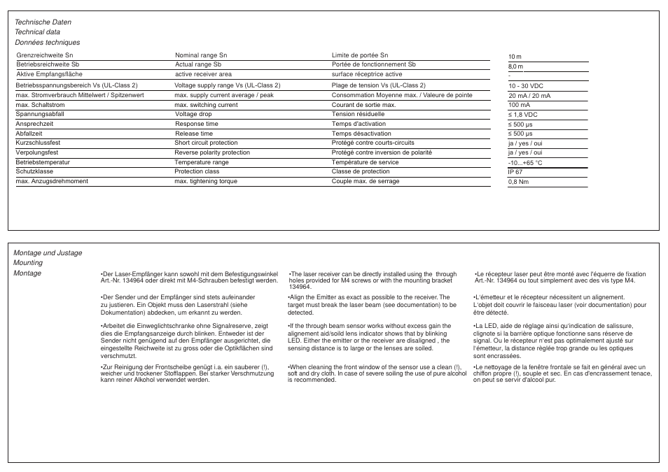 Baumer OEDK 14P5101 User Manual | Page 2 / 2