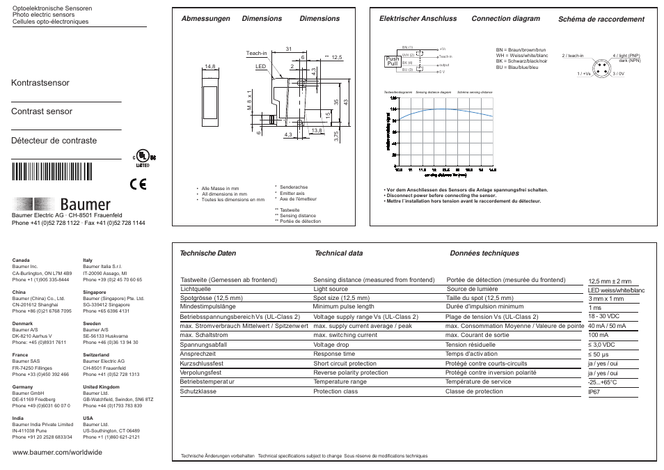 Baumer FKDK 14G6901/S35A User Manual | 2 pages