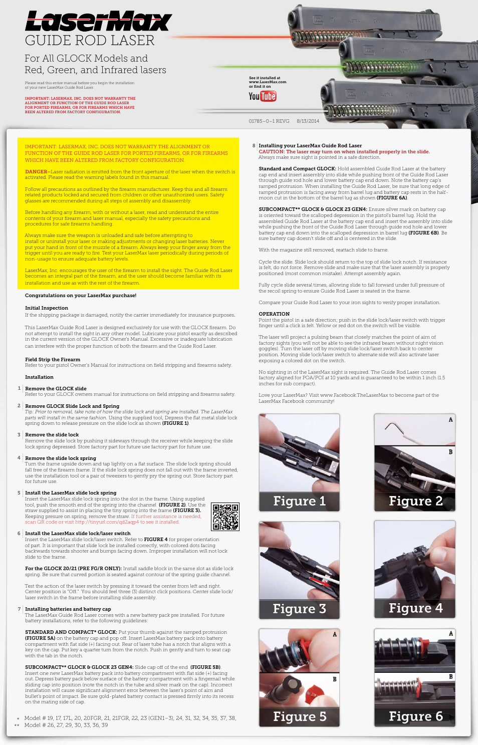 LaserMax LMS-1191 User Manual | 2 pages
