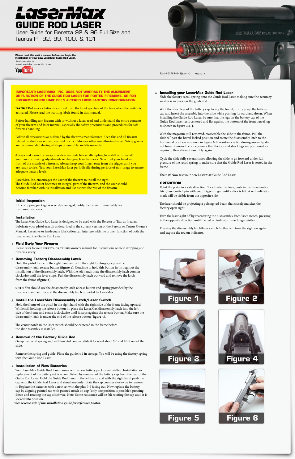 LaserMax LMS-1441 User Manual | 2 pages