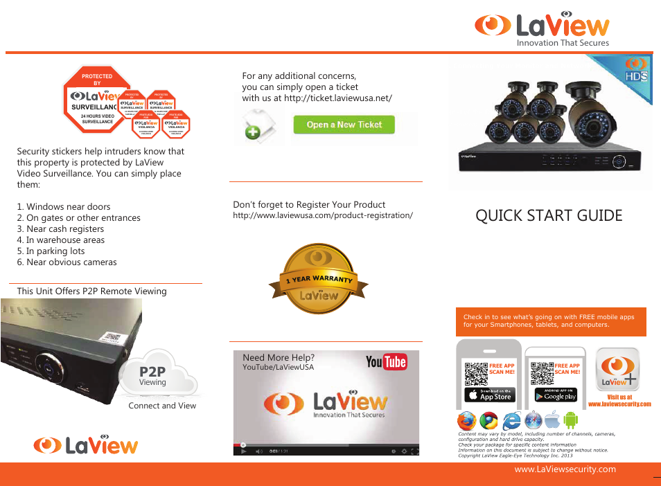 LaView HDS Series User Manual | 2 pages