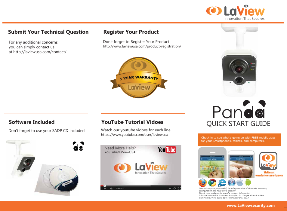 LaView LV-PC903F4-W User Manual | 2 pages