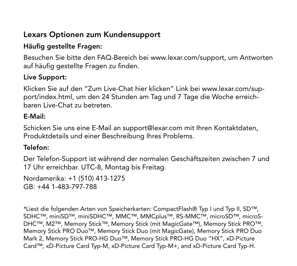 Lexar Multi-Card 24-in-1 USB Reader User Manual | Page 18 / 130