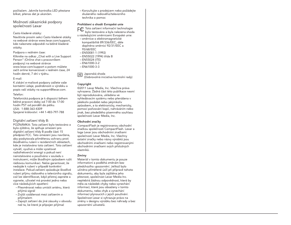 Lexar Professional USB 3.0 Dual-Slot User Manual | Page 18 / 22