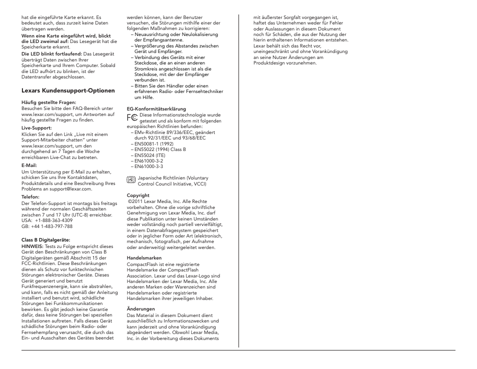 Lexar Professional USB 3.0 Dual-Slot User Manual | Page 4 / 22