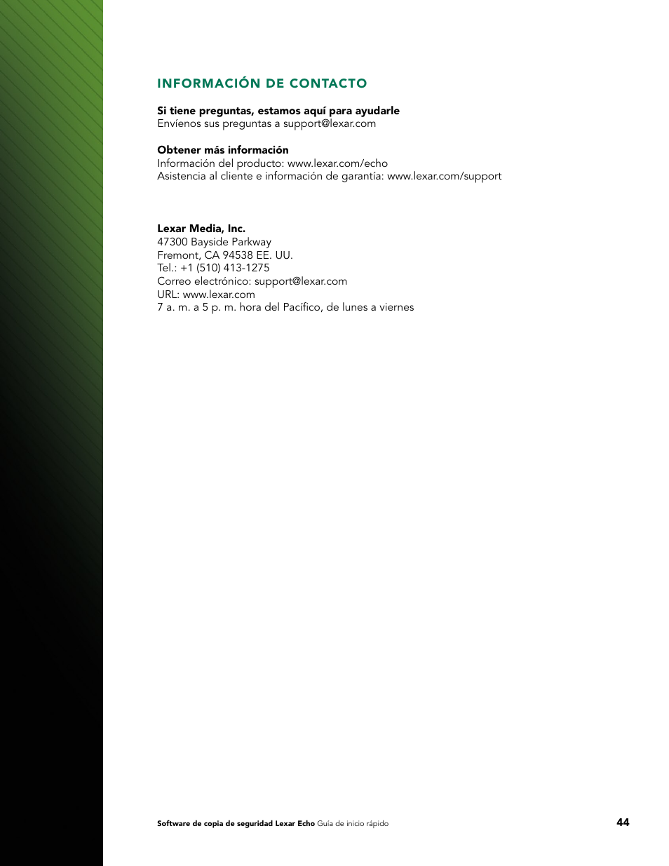 Lexar Echo ZE Backup User Manual | Page 46 / 100