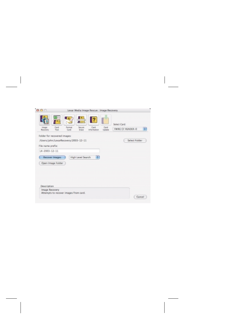 Lexar Image Rescue 2.0 User Manual | Page 5 / 12