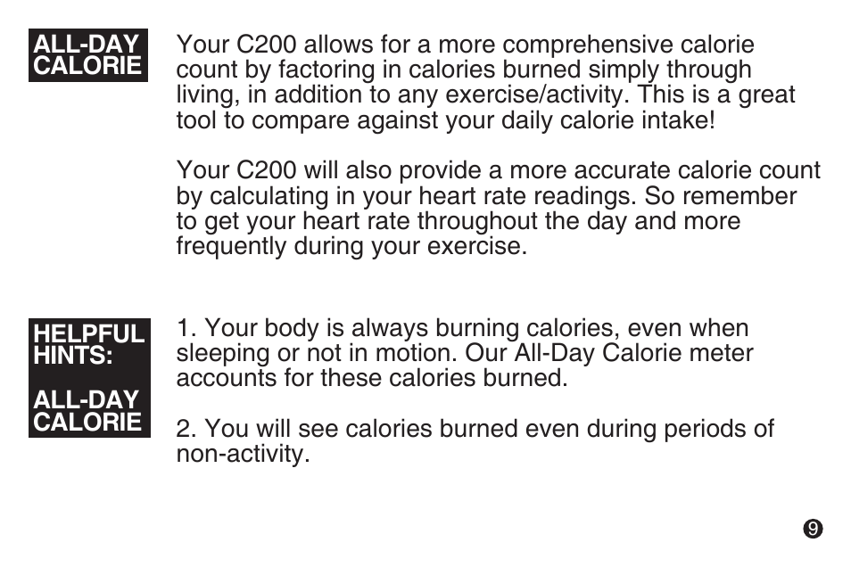 LifeTrak The Core C200 User Manual | Page 10 / 12