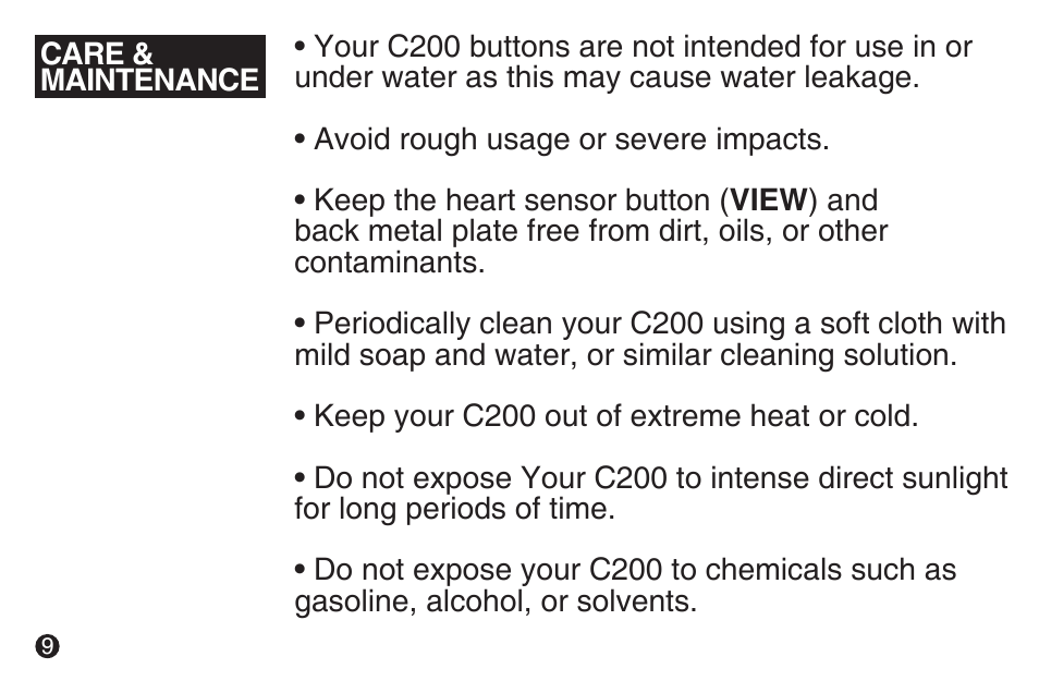 LifeTrak The Core C200 User Manual | Page 10 / 16