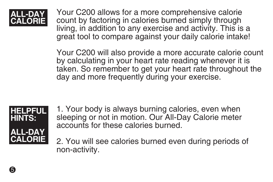 LifeTrak The Core C200 User Manual | Page 6 / 16