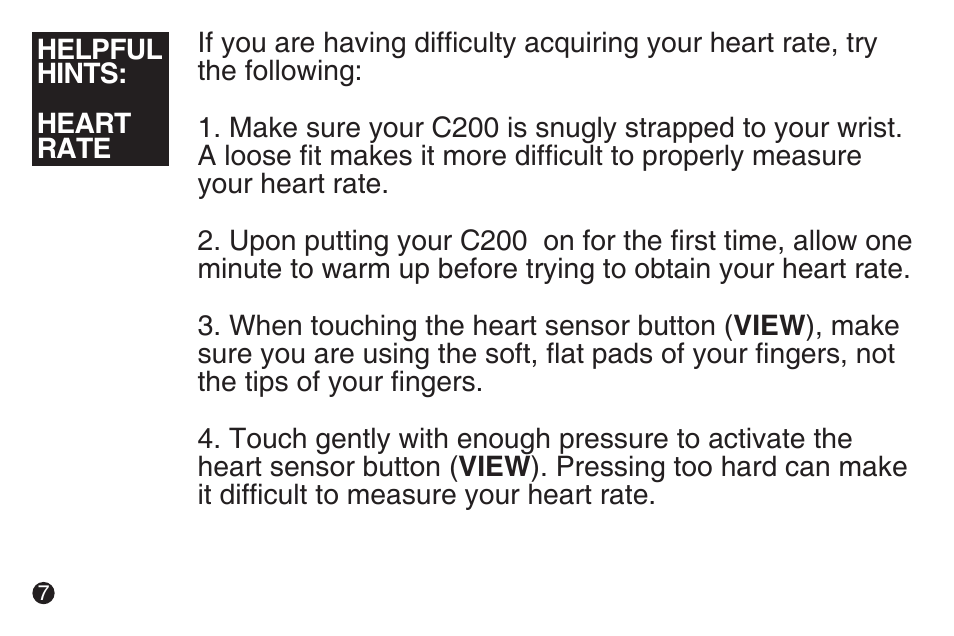 LifeTrak The Core C200 User Manual | Page 8 / 16