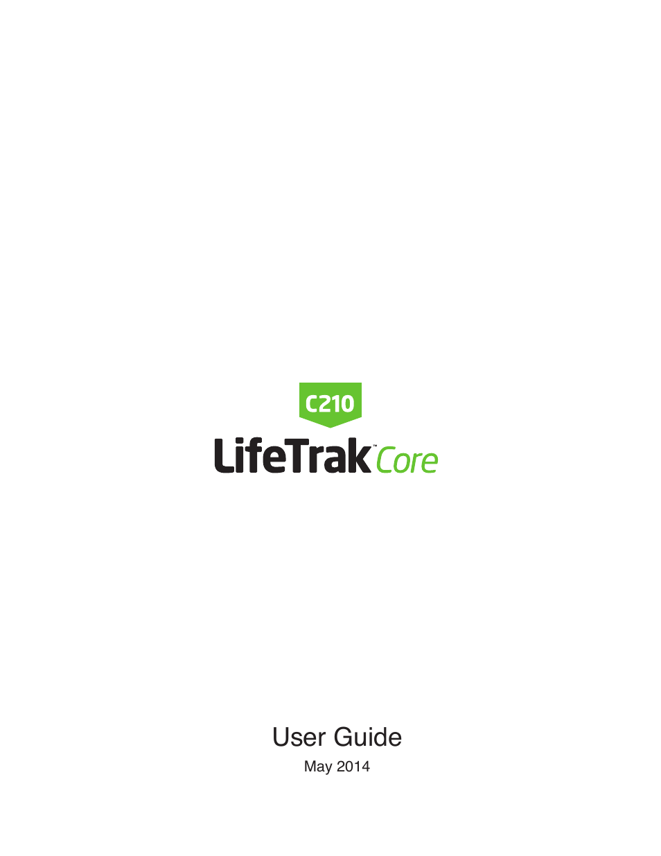LifeTrak The Core C210 User Manual | 8 pages