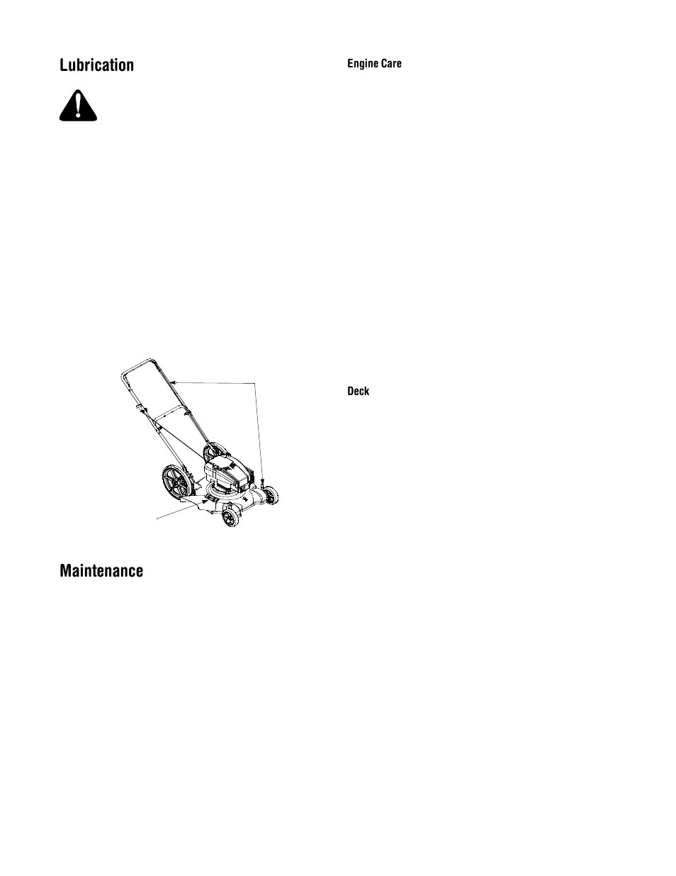 Lubrication, Maintenance | Bolens 506 User Manual | Page 14 / 20