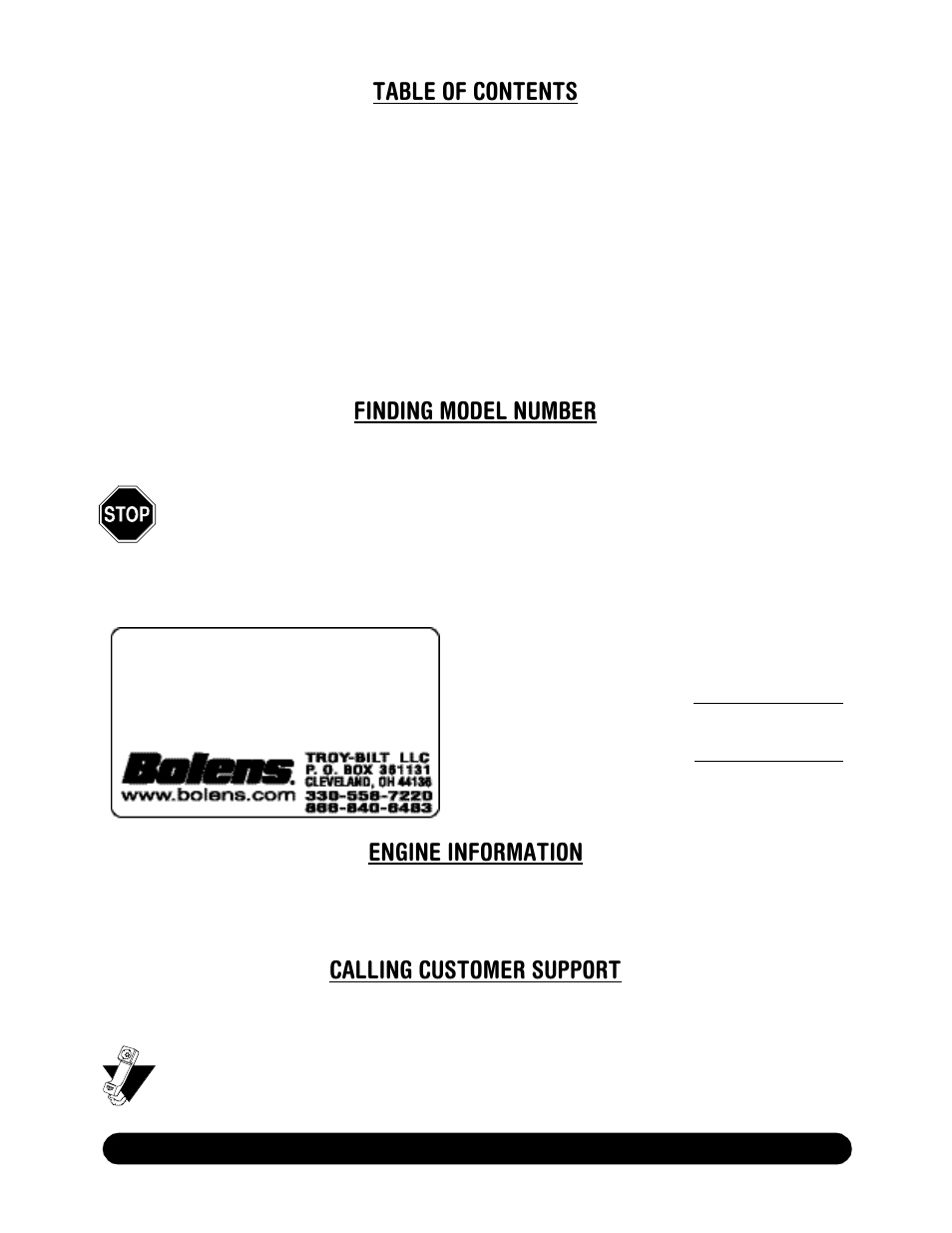 Bolens 506 User Manual | Page 2 / 20