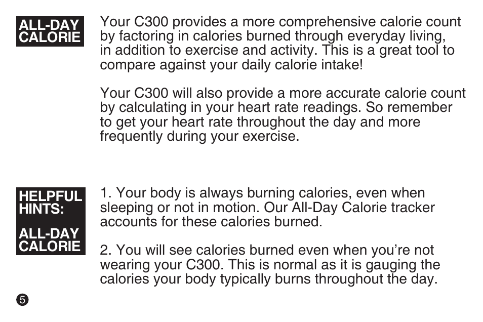LifeTrak Move C300 User Manual | Page 6 / 16
