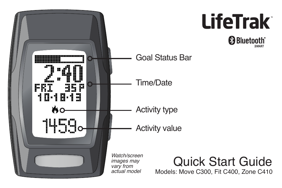 LifeTrak Zone C410 User Manual | 20 pages