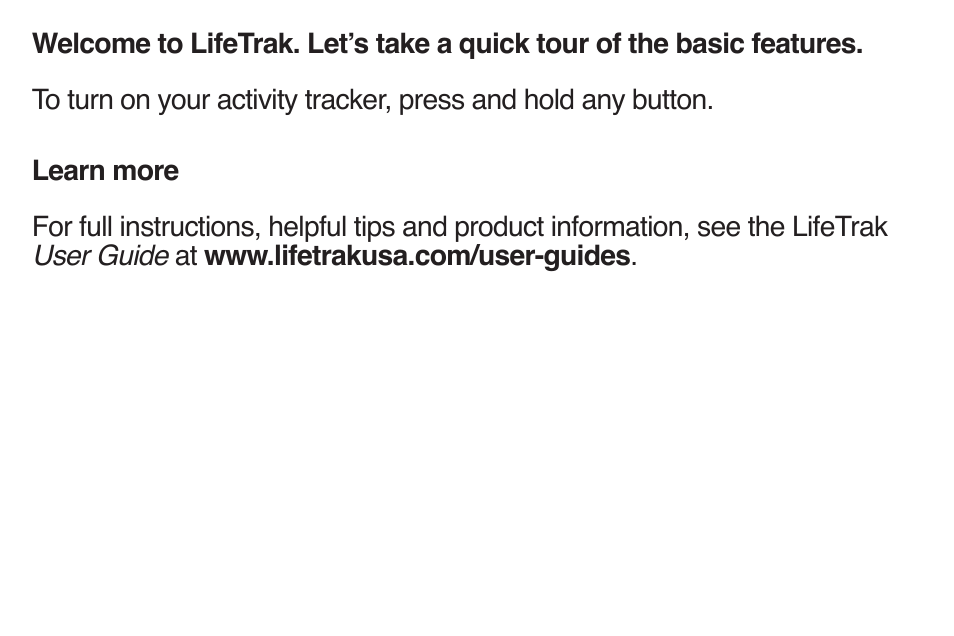 LifeTrak Zone C410 User Manual | Page 2 / 20