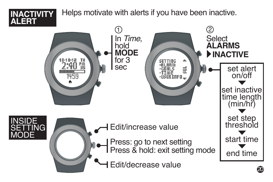 LifeTrak Brite R450 User Manual | Page 23 / 32