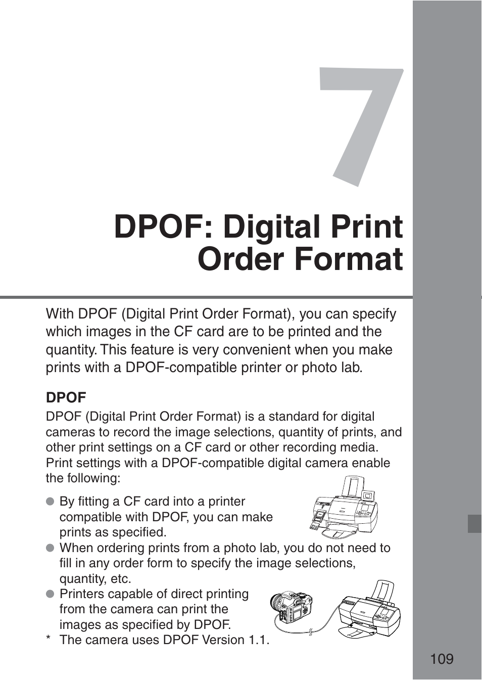 Dpof: digital print order format | Canon ds6041 User Manual | Page 109 / 140