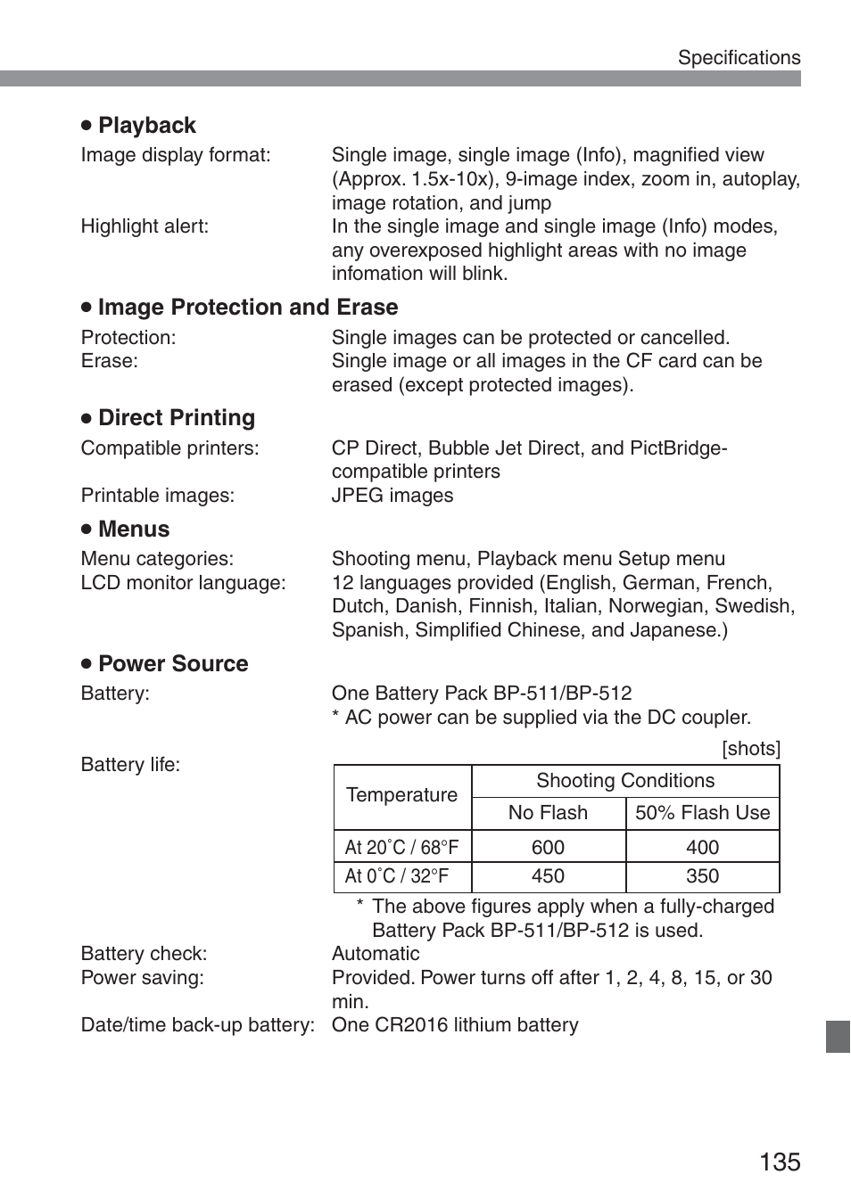 Canon ds6041 User Manual | Page 135 / 140