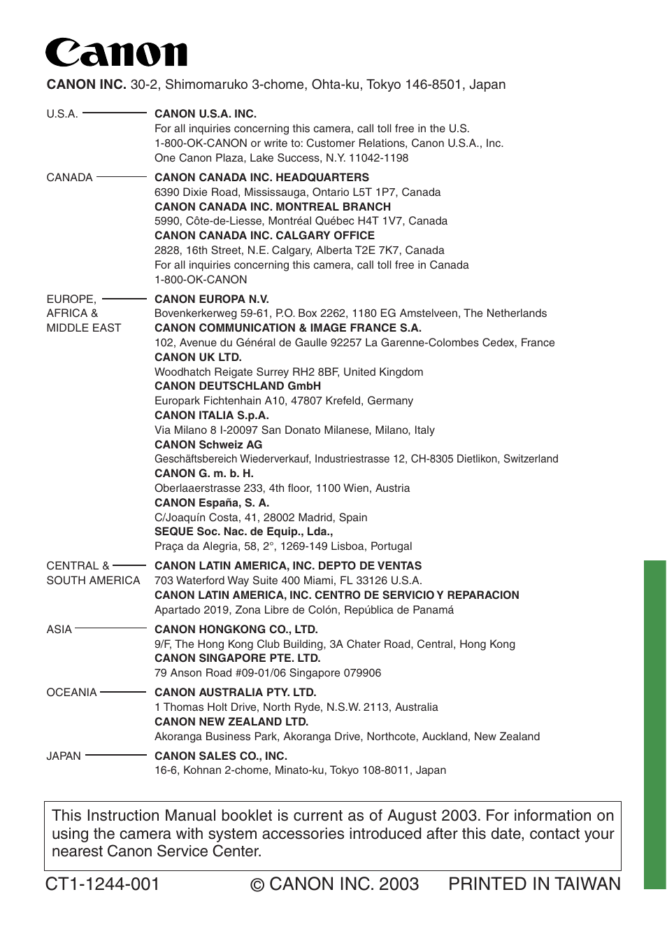 Canon ds6041 User Manual | Page 140 / 140