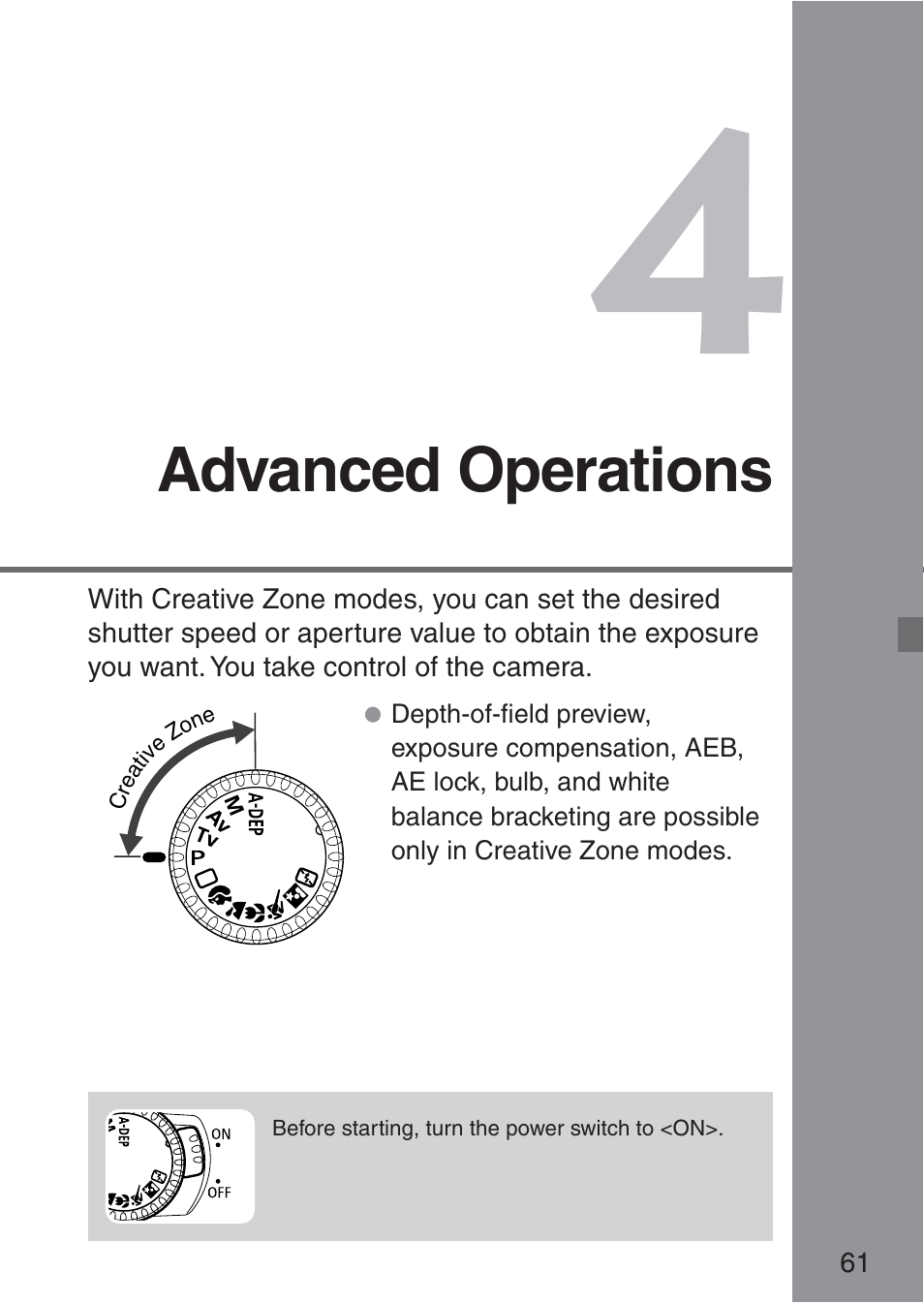 Advanced operations | Canon ds6041 User Manual | Page 61 / 140