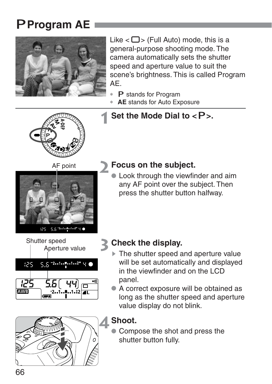 T program ae | Canon ds6041 User Manual | Page 66 / 140
