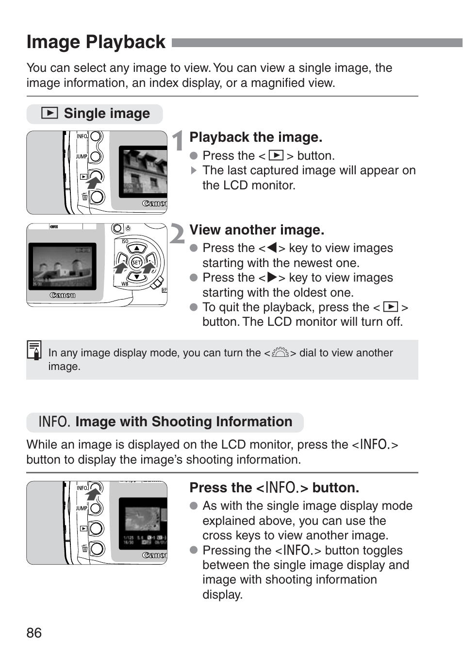 Image playback | Canon ds6041 User Manual | Page 86 / 140