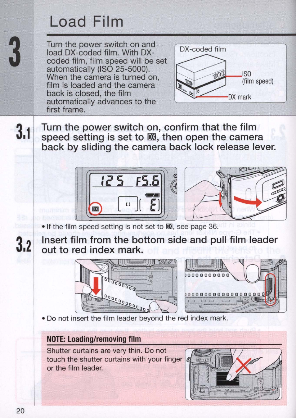 Load film | Nikon N80 User Manual | Page 20 / 116