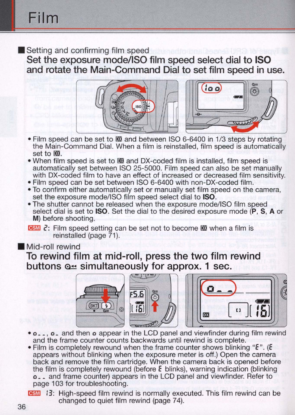 Film | Nikon N80 User Manual | Page 36 / 116