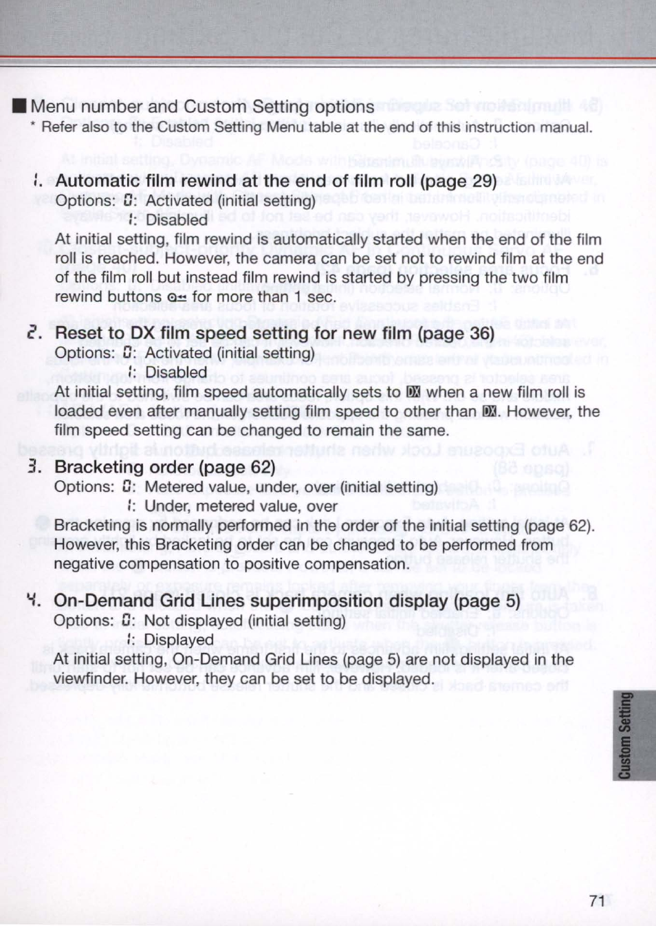 Nikon N80 User Manual | Page 71 / 116