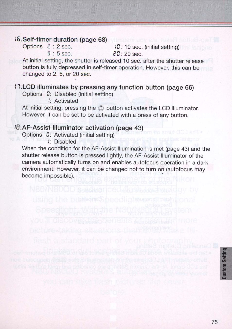 Nikon N80 User Manual | Page 75 / 116