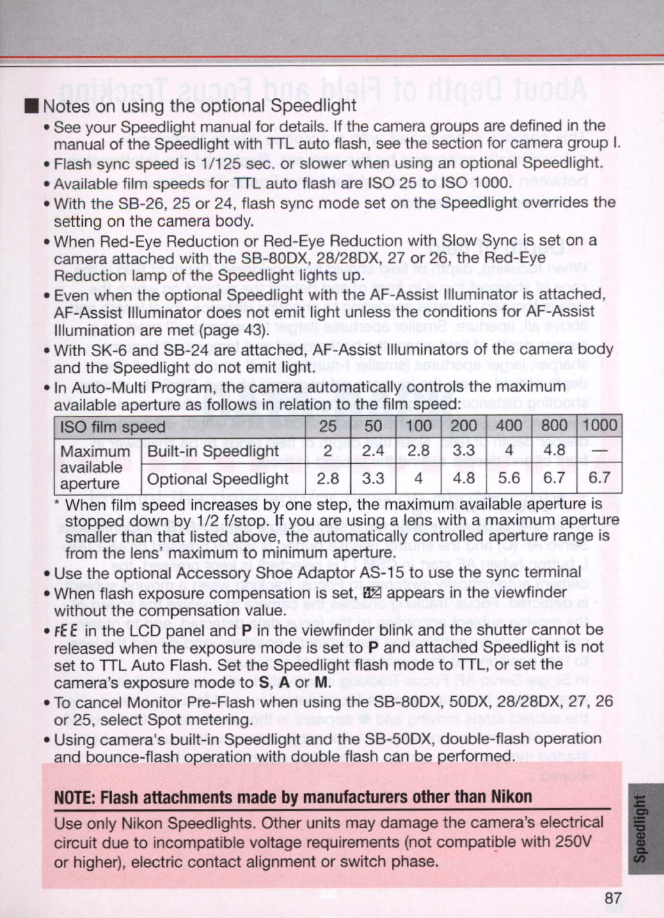 Nikon N80 User Manual | Page 87 / 116