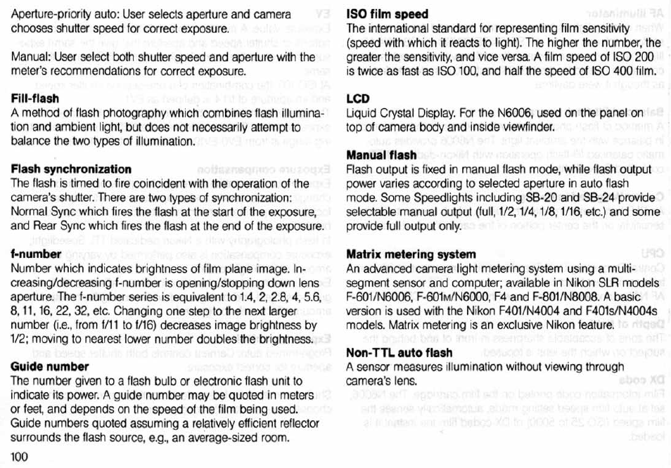 Nikon N6006 User Manual | Page 100 / 169