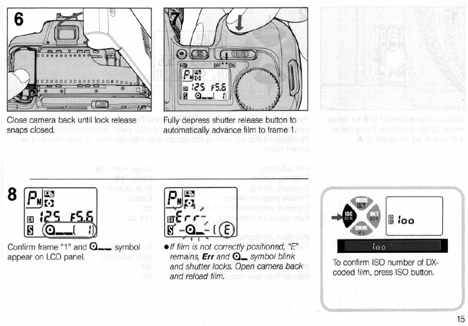 Loading film, 1|)íг5 | Nikon N6006 User Manual | Page 15 / 169
