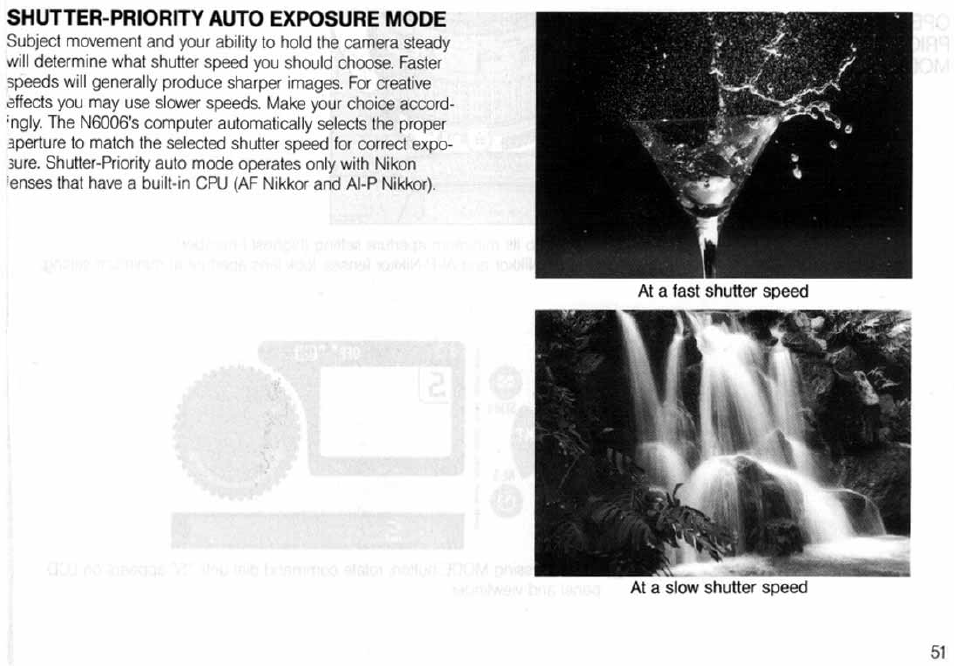 Manual focus with electronic rangefinder, Manual focus | Nikon N6006 User Manual | Page 51 / 169