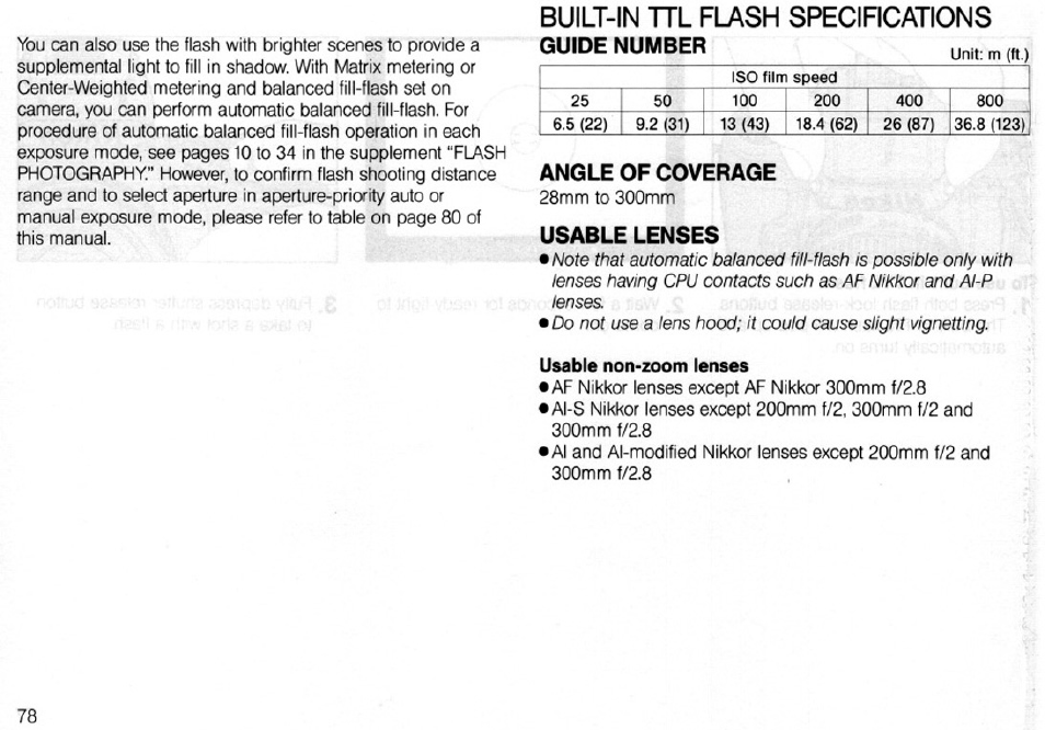 Nikon N6006 User Manual | Page 78 / 169