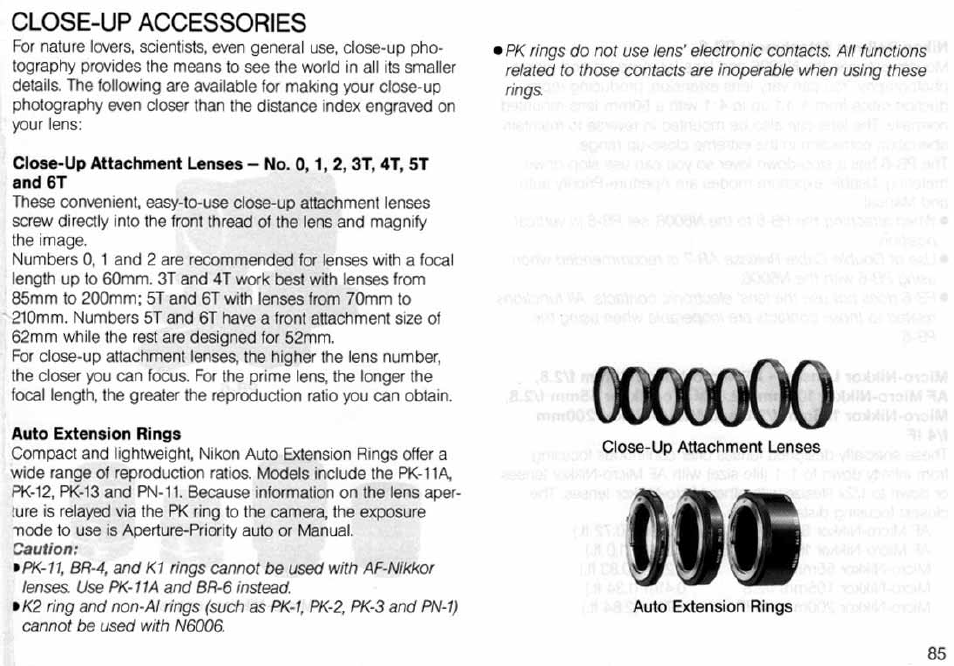 Aperture-priority auto exposure mode | Nikon N6006 User Manual | Page 85 / 169