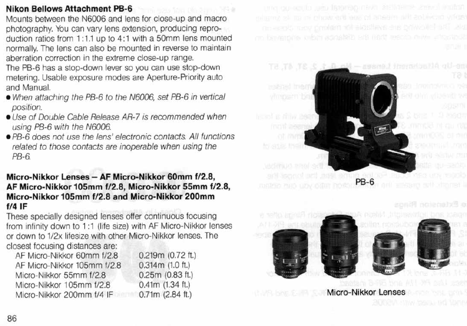 Nikon N6006 User Manual | Page 86 / 169