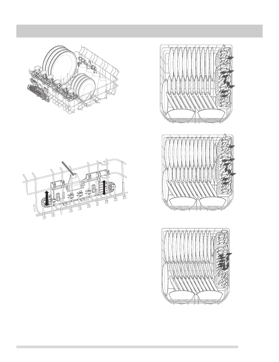 Loading the bottom rack | FRIGIDAIRE FGBD2438PF User Manual | Page 9 / 16