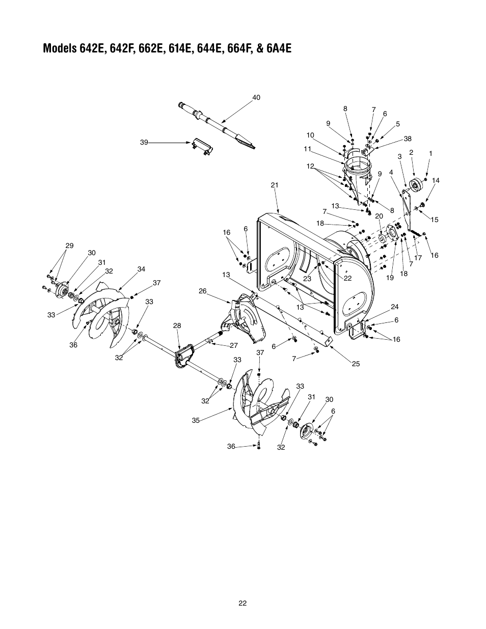 MTD 642E User Manual | Page 22 / 32